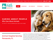 Tablet Screenshot of gullpointvet.com